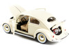 1955 Volkswagen Beetle Kafer Beige 1/18 Diecast Car Model Bburago 12029