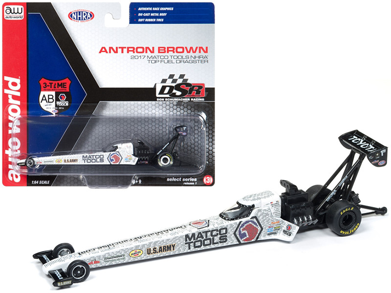 2017 NHRA Antron Brown Matco Tools TFD 1/64 Diecast Model Car Autoworld AWSP006
