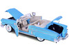 1958 Chevrolet Impala Convertible Light Blue Timeless Classics 1/18 Diecast Car Model Motormax 73112
