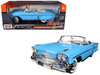 1958 Chevrolet Impala Convertible Light Blue Timeless Classics 1/18 Diecast Car Model Motormax 73112
