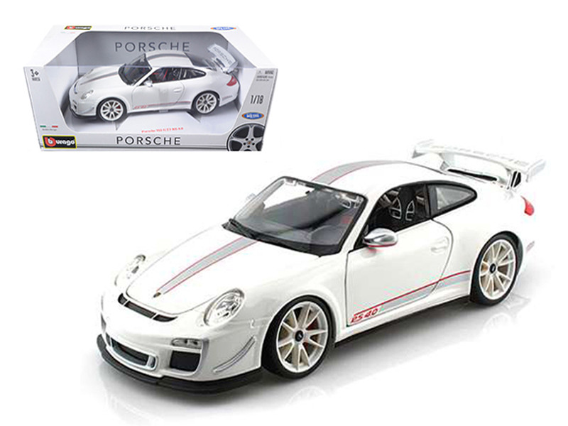 Porsche 911 GT3 RS 4.0 White 1/18 Diecast Car Model Bburago 11036