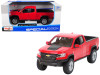2017 Chevrolet Colorado ZR2 Pickup Truck Red 1/27 Diecast Model Car Maisto 31517