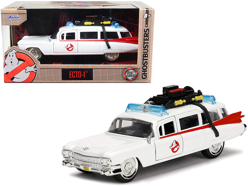 Cadillac Ambulance Ecto-1 Ghostbusters Movie Hollywood Rides Series 1/32 Diecast Model Car Jada 99748