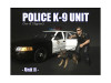 Police Officer Figure K9 Dog Unit II 1/18 Scale Models American Diorama 38164