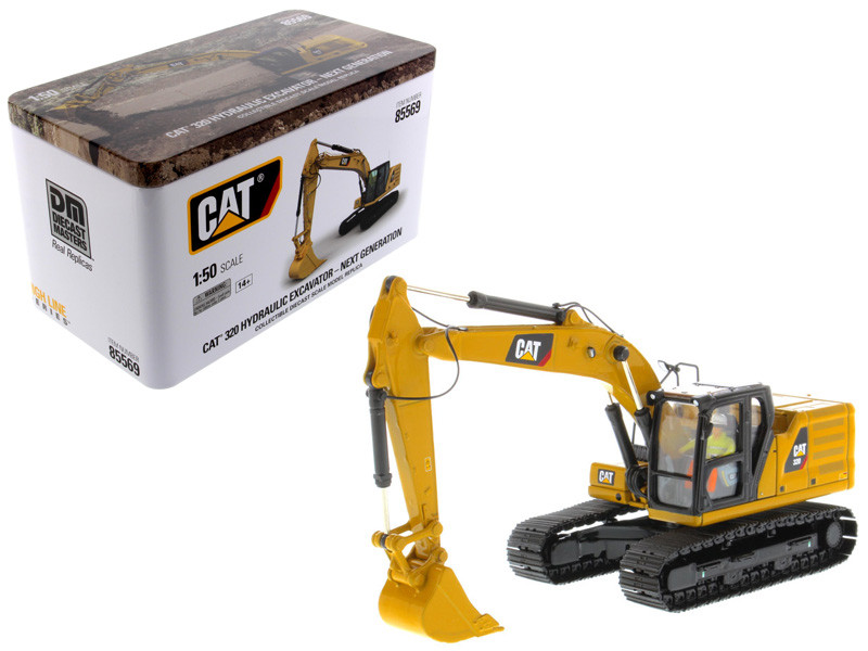 CAT Caterpillar 320 Hydraulic Excavator Operator High Line Series 1/50 Diecast Model Diecast Masters 85569