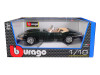 1961 Jaguar E Type Convertible Green 1/18 Diecast Model Car Bburago 12046