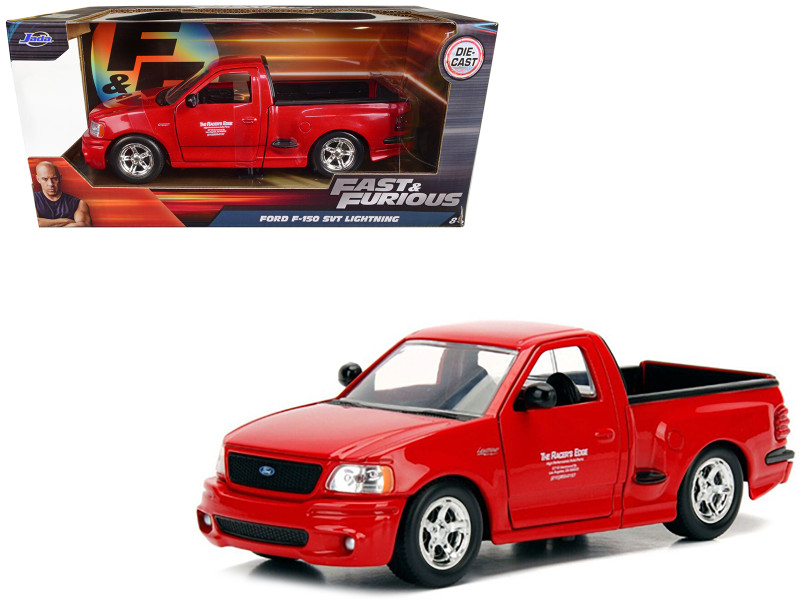 Brian's Ford F-150 SVT Lightning Pickup Truck Red Fast Furious Movie 1/24 Diecast Model Car Jada 99574