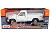 1992 Chevrolet 1500 SS 454 Pickup Truck White 1/24 Diecast Model Motormax 73203