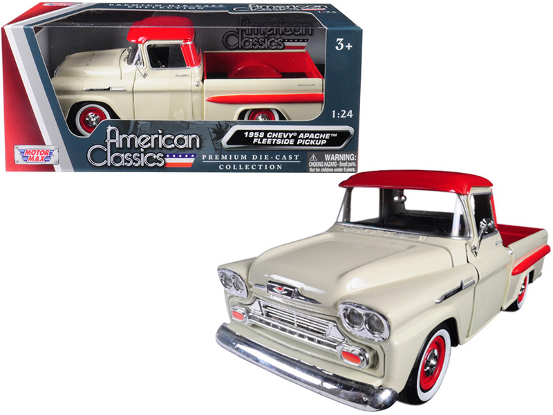 Blue With Cream for sale online MOTORMAX 73355bl-w 1966 Chevrolet C10 Fleetside Pickup Truck