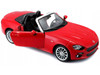 Fiat 124 Spider Coupe Red 1/24 Diecast Model Car Bburago 21083