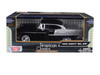 1955 Chevrolet Bel Air Black Silver 1/24 Diecast Model Car Motormax 73229