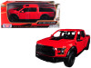2017 Ford F-150 Raptor Pickup Truck Red Black Wheels 1/27 Diecast Model Car Motormax 79344