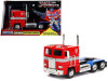 G1 Autobot Optimus Prime Truck Red Robot Chassis Transformers TV Series Hollywood Rides Series Diecast Model Jada 99524