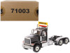 International HX520 Day Cab Tandem Tractor Black 1/50 Diecast Model Diecast Masters 71003