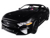 2018 Ford Mustang GT 5.0 Matt Black Black Wheels 1/24 Diecast Model Car Motormax 79352