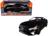 2018 Ford Mustang GT 5.0 Matt Black Black Wheels 1/24 Diecast Model Car Motormax 79352