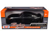 2018 Ford Mustang GT 5.0 Matt Black Black Wheels 1/24 Diecast Model Car Motormax 79352