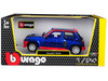 Renault 5 Turbo Metallic Blue Red Accents 1/24 Diecast Model Car Bburago 21088