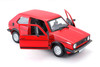 1979 Volkswagen Golf Mk1 GTI Red Black Stripes 1/24 Diecast Model Car Bburago 21089