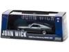 1969 Ford Mustang BOSS 429 Gray Black Stripes John Wick 2014 Movie 1/43 Diecast Model Car Greenlight 86540