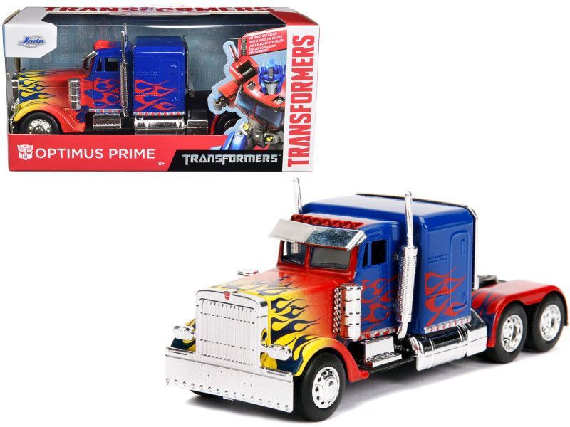 Optimus Prime Truck Robot Chassis Transformers Movie Hollywood Rides Series Diecast Model Jada 99802