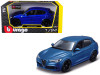 Alfa Romeo Stelvio Quadrifoglio Blue 1/24 Diecast Model Car Bburago 21086