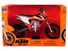 KTM 450 SX-F Dirt Bike Orange White Motorcycle Model 1/10 New Ray 57943