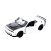 2018 Dodge Challenger SRT Hellcat Widebody White Black Hood 1/24 Diecast Model Car Motormax 79350