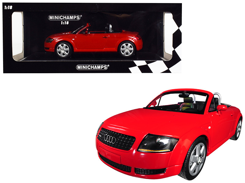 1999 Audi TT Roadster Red Limited Edition to 300 pieces Worldwide 1/18 Diecast Model Car by Minichamps