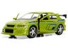 Brian's Mitsubishi Lancer Evolution VII Green Fast & Furious Movie 1/32 Diecast Model Car Jada 99789