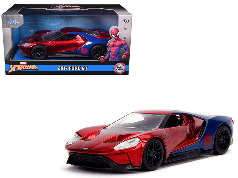 2017 Ford GT Spider-Man Theme Marvel Series 1/32 Diecast Model Car Jada 30291