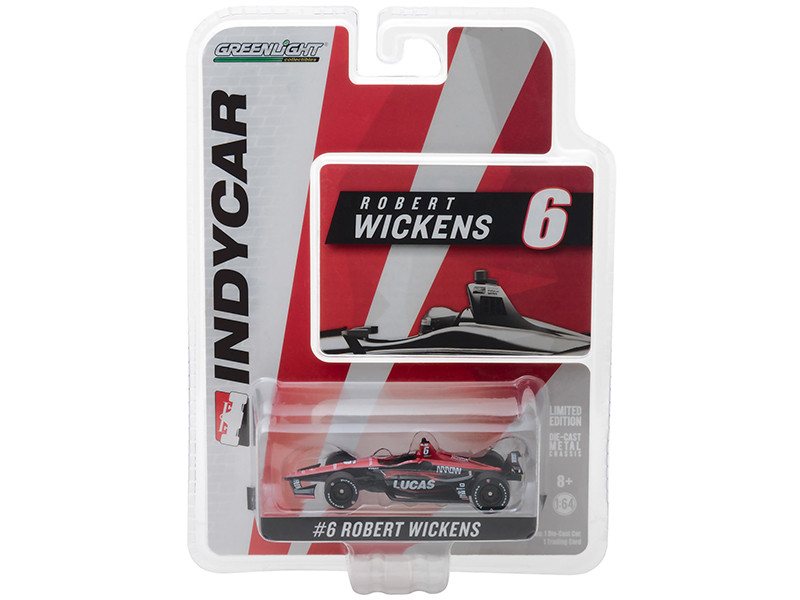 Honda Dallara Indy Car #6 Robert Wickens Lucas Oil Schmidt Peterson Motorsports 1/64 Diecast Model Car Greenlight 10826
