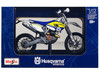 Husqvarna FE 501 White Blue Yellow Stripes 1/12 Diecast Motorcycle Model Maisto 16921-32706