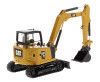 CAT Caterpillar 308 CR Next Generation Mini Hydraulic Excavator with Work Tools Operator High Line Series 1/50 Diecast Model Diecast Masters 85596