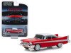 1958 Plymouth Fury Red White Top Evil Version Blacked Out Windows Christine 1983 Movie Hollywood Series Release 24 1/64 Diecast Model Car Greenlight 44840 B