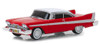 1958 Plymouth Fury Red White Top Evil Version Blacked Out Windows Christine 1983 Movie Hollywood Series Release 24 1/64 Diecast Model Car Greenlight 44840 B