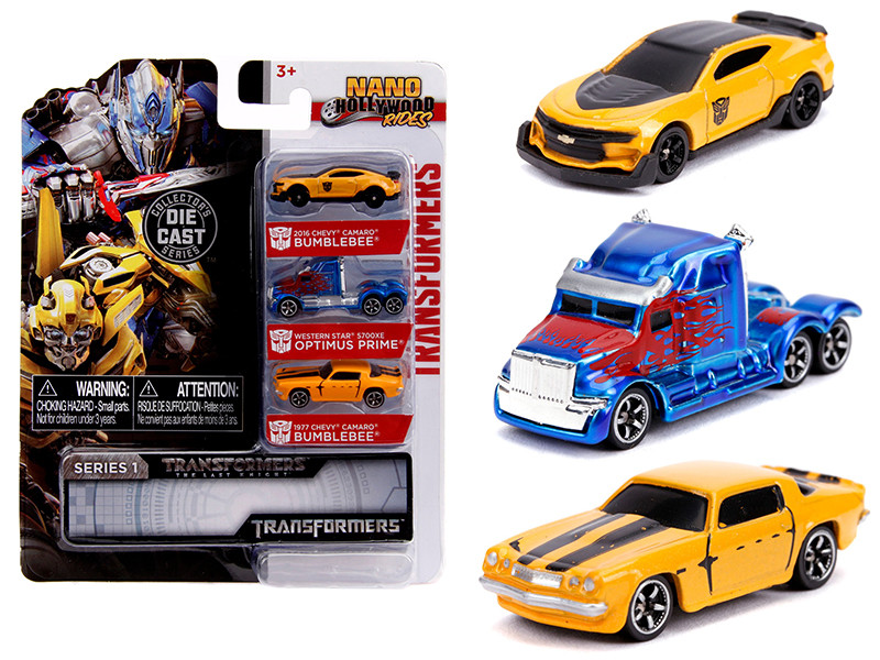 Transformers 3 piece Set Nano Hollywood Rides Series 1 Diecast Models Jada 31125