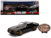 1977 Pontiac Firebird Trans Am Black Replica Buckle Smokey and the Bandit 1977 Movie Hollywood Rides Series 1/24 Diecast Model Car Jada 30998