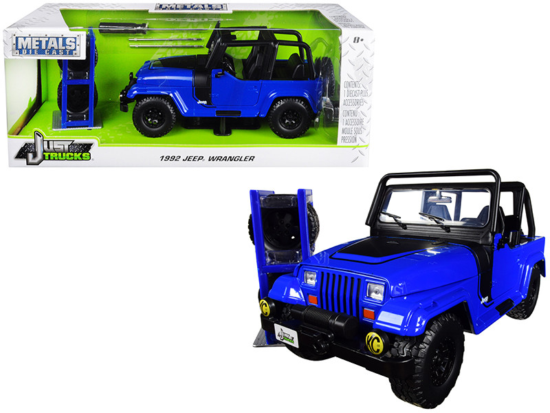 Diecast Model Cars Wholesale Toys Dropshipper Drop Shipping 1992 Jeep Wrangler Dark Blue Extra Wheels Just Trucks Series 1 24 Jada Drop Shipping Wholesale Drop Ship Drop Shipper Dropship Dropshipping Toys Dropshipper