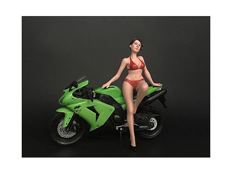 Hot Bike Model Elizabeth Figurine for 1/12 Scale Motorcycle Models by American Diorama
