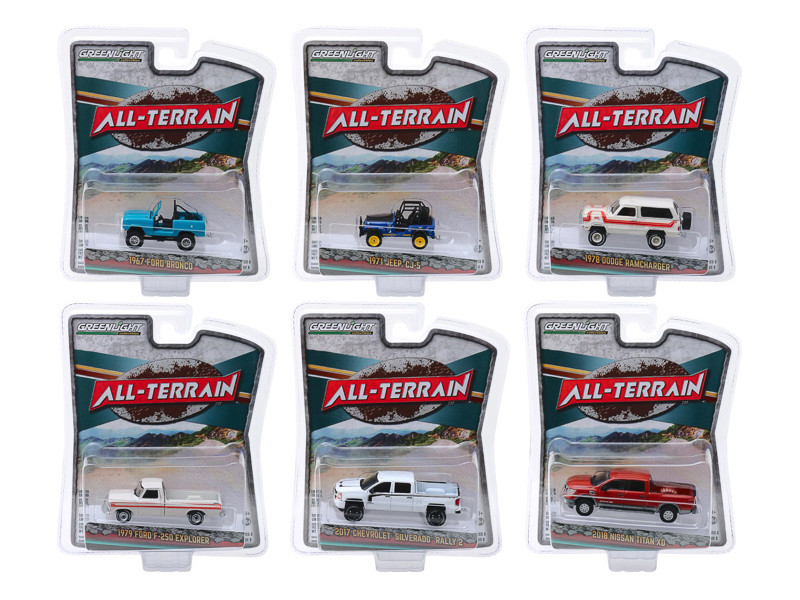 All Terrain Series 8 Set 6 pieces 1/64 Diecast Model Cars Greenlight 35130