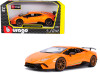 Lamborghini Huracan Performante Metallic Orange 1/24 Diecast Model Car Bburago 21092