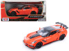 2019 Chevrolet Corvette ZR1 Orange Black Accents 1/24 Diecast Model Car Motormax 79356