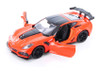 2019 Chevrolet Corvette ZR1 Orange Black Accents 1/24 Diecast Model Car Motormax 79356