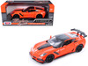 2019 Chevrolet Corvette ZR1 Orange Black Accents 1/24 Diecast Model Car Motormax 79356