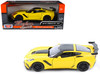 2019 Chevrolet Corvette ZR1 Yellow Black Accents 1/24 Diecast Model Car Motormax 79356