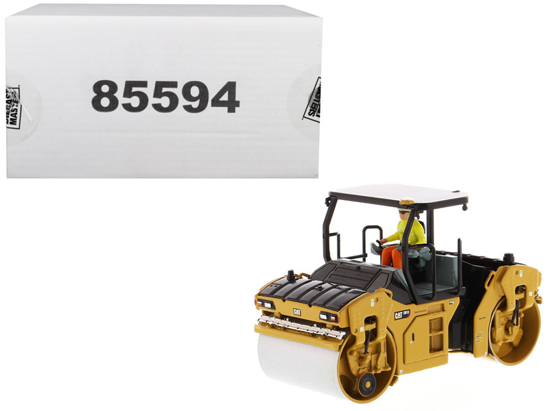 CAT Caterpillar CB-13 Tandem Vibratory Roller ROPS Roll Over Protective Structure and Operator High Line Series 1/50 Diecast Model Diecast Masters 85594