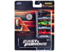 Fast & Furious 3 piece Set Nano Hollywood Rides Diecast Model Cars Jada 31123