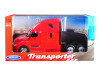 Freightliner Cascadia Truck Red Transporter 1/32 Diecast Model Welly 32695