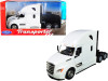 Freightliner Cascadia Truck White Transporter 1/32 Diecast Model Welly 32695